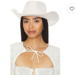 Nikki Beach wool Luna Hat in White